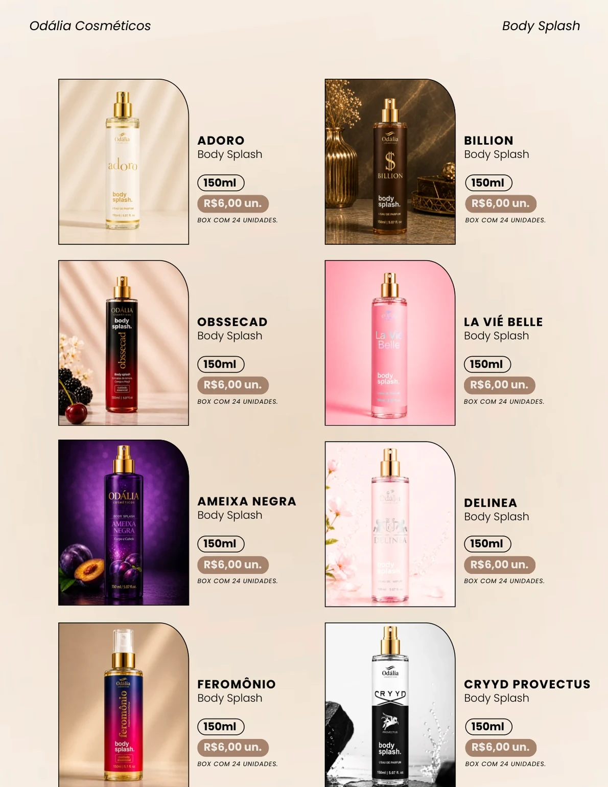 Página 4 do catálogo Odália Cosméticos
