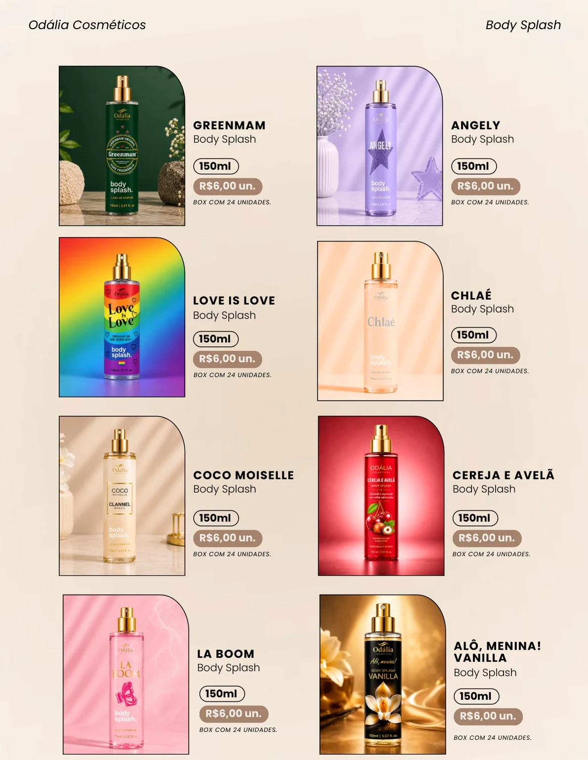 Página 6 do catálogo Odália Cosméticos