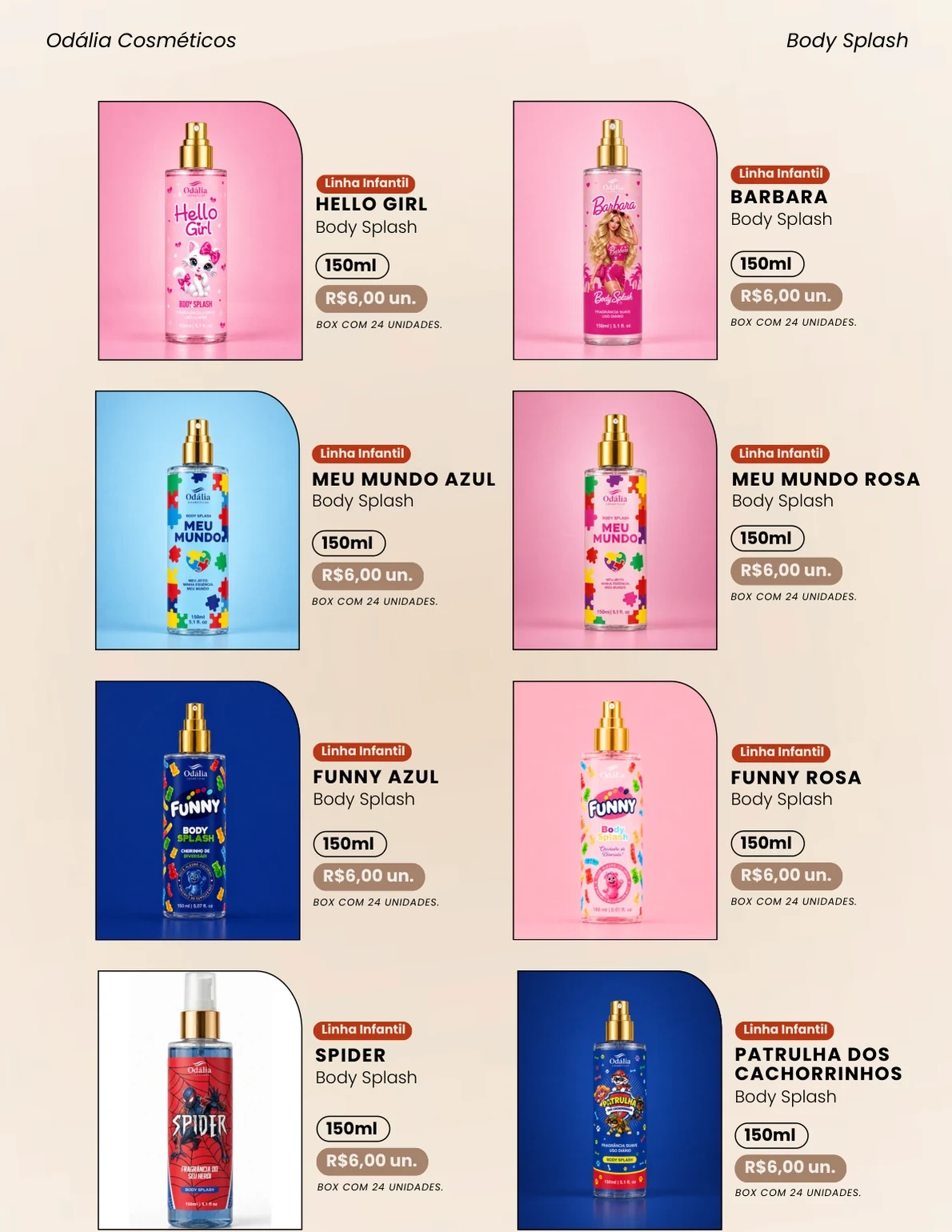 Página 7 do catálogo Odália Cosméticos