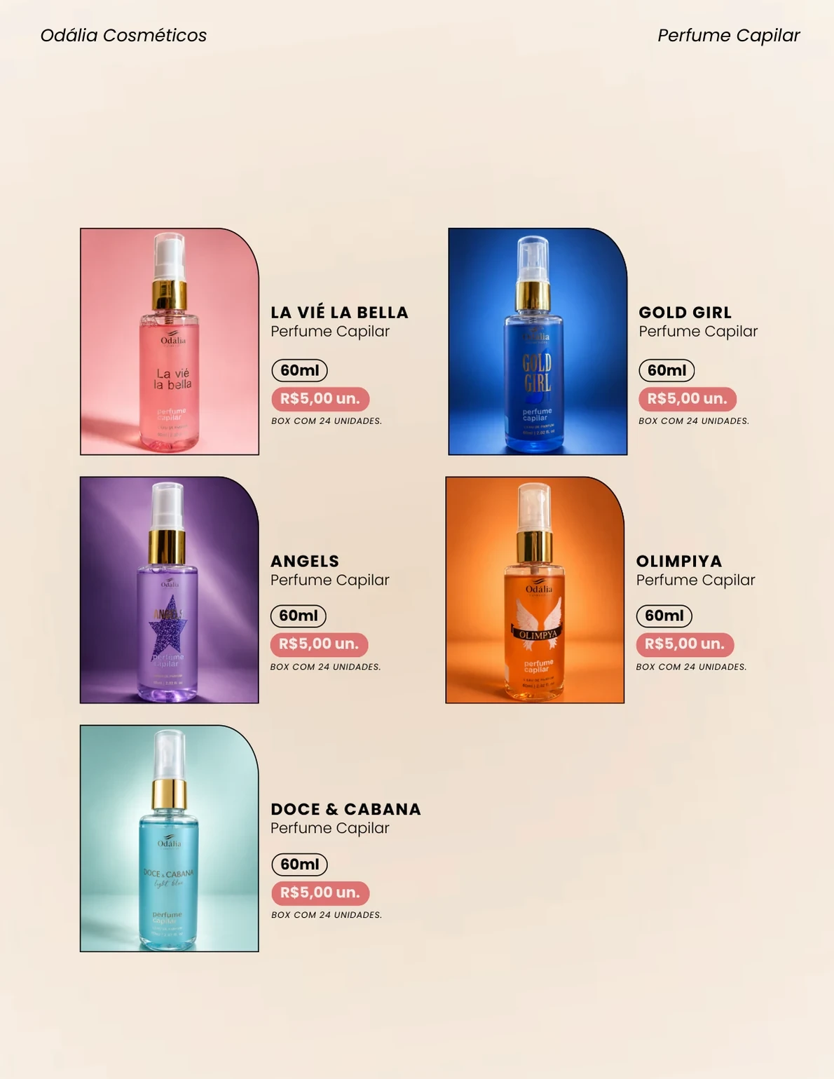 Página 24 do catálogo Odália Cosméticos